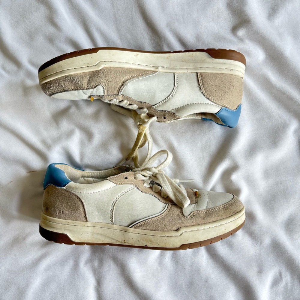 Madewell Women's Sneakers - White, Tan, and Blue